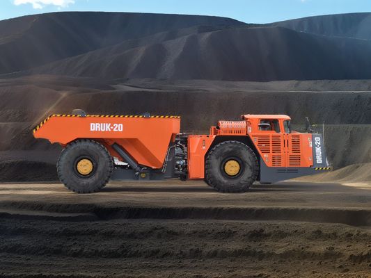 BIG DUMP TRUCK 20 TONS Ondergrondse mijnbouw Gebruik 10 Cube Bucket Customized Brand
