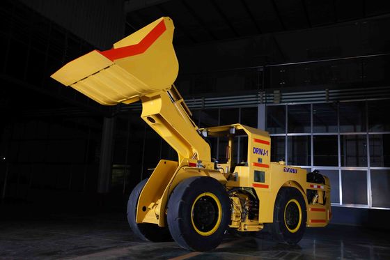Gele kleur LHD-mijnmachine Op maat gemaakt ondergrondse Front End Loader 1 kubus emmer